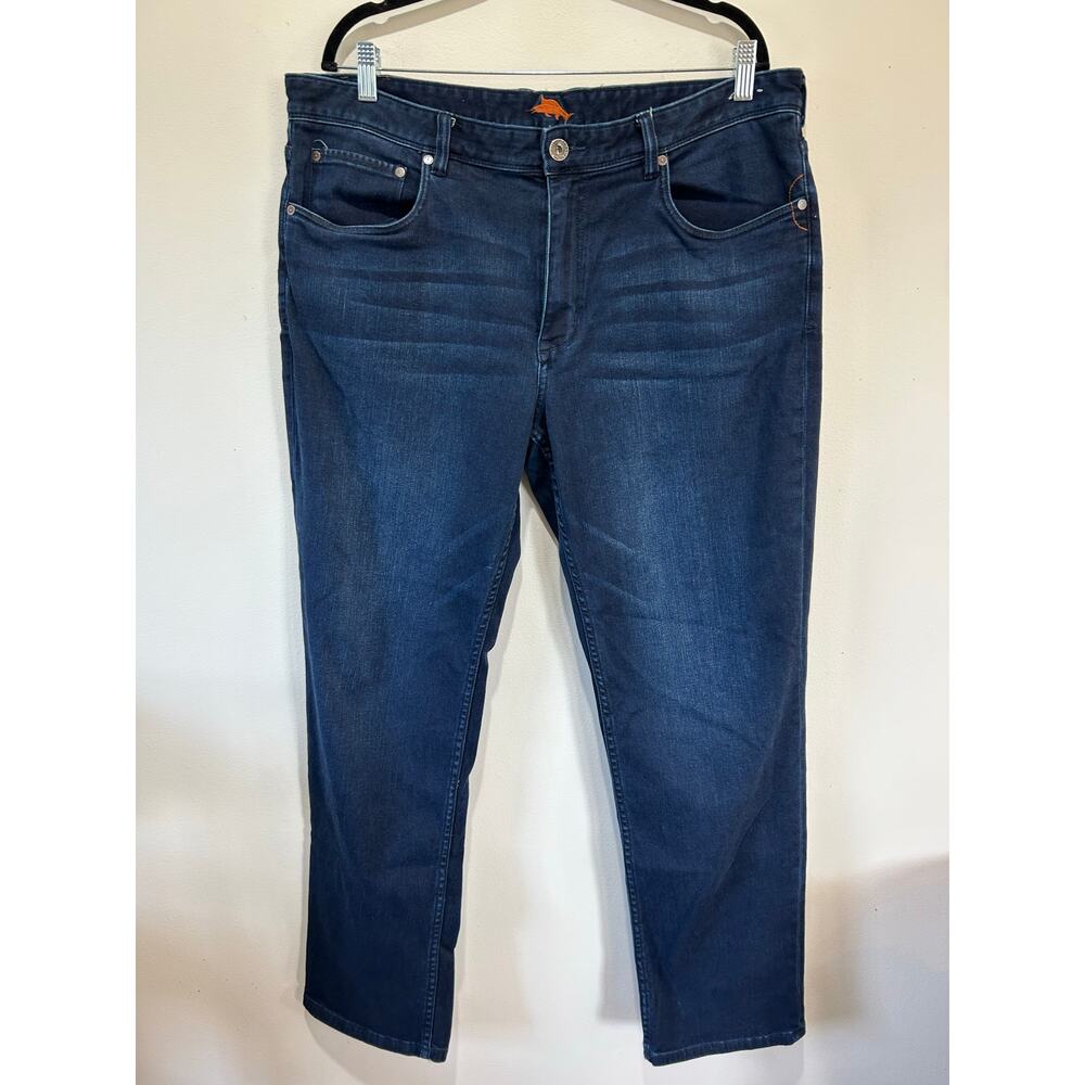 Tommy Bahama womens jeans 38x32 dark wash straight leg